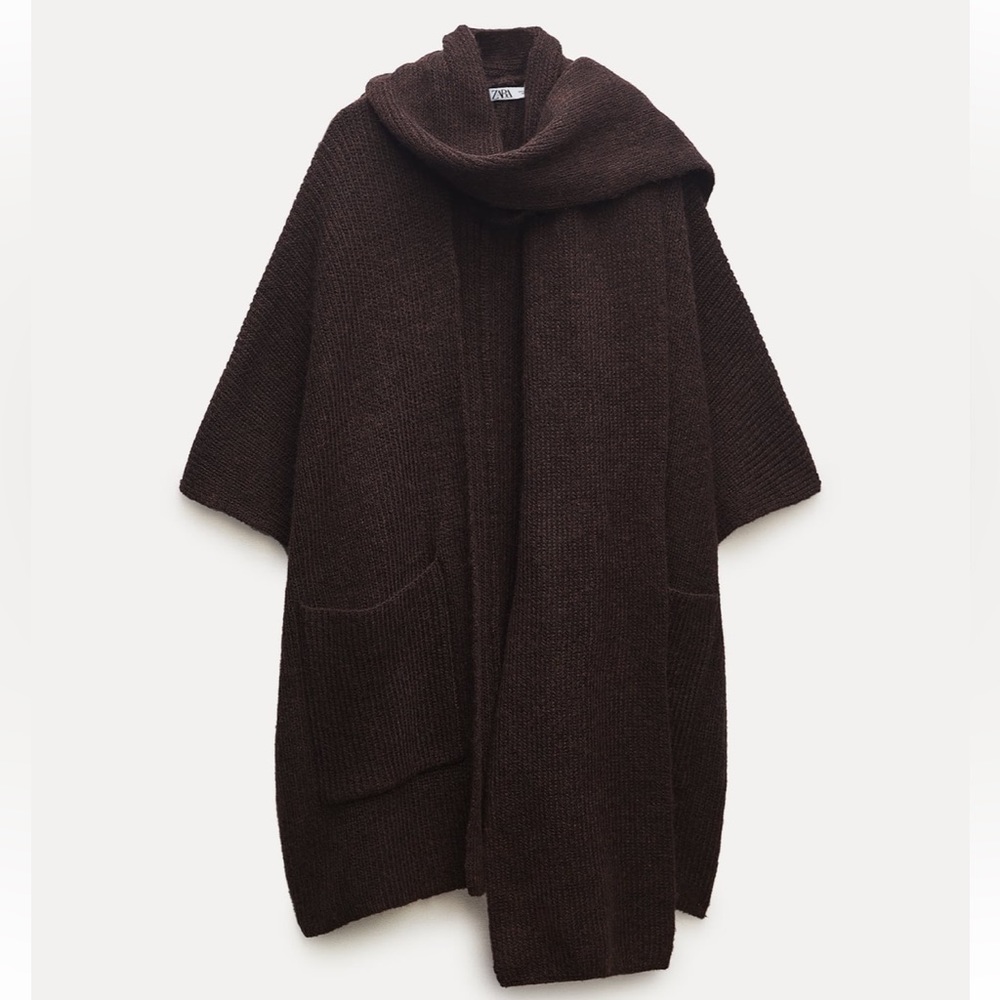 *NEW* w/out tags Zara shawl collar knit jacket